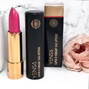 YENSA Beauty Super 8 Vibrant Silk Lipstick in Charm (Flamingo Pink) 3.5g *BNIB